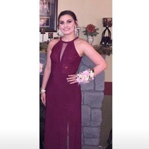 Maroon Prom Dress